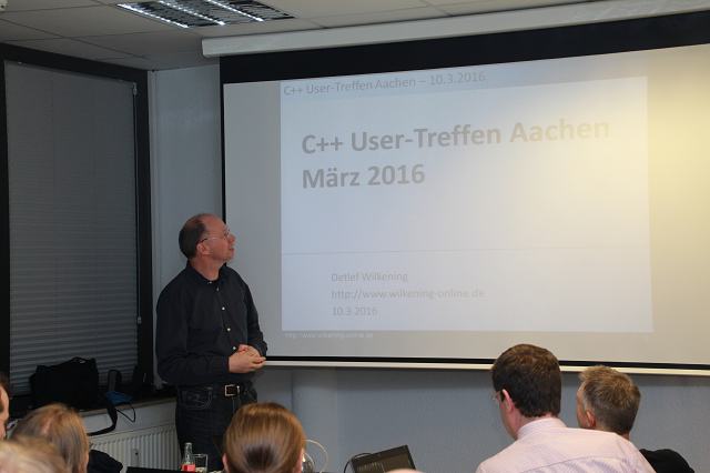 C++ User-Treffen Aachen 10.03.2016 - Bild 3