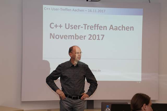 C++ User-Treffen Aachen 16.11.2017 - Bild 3
